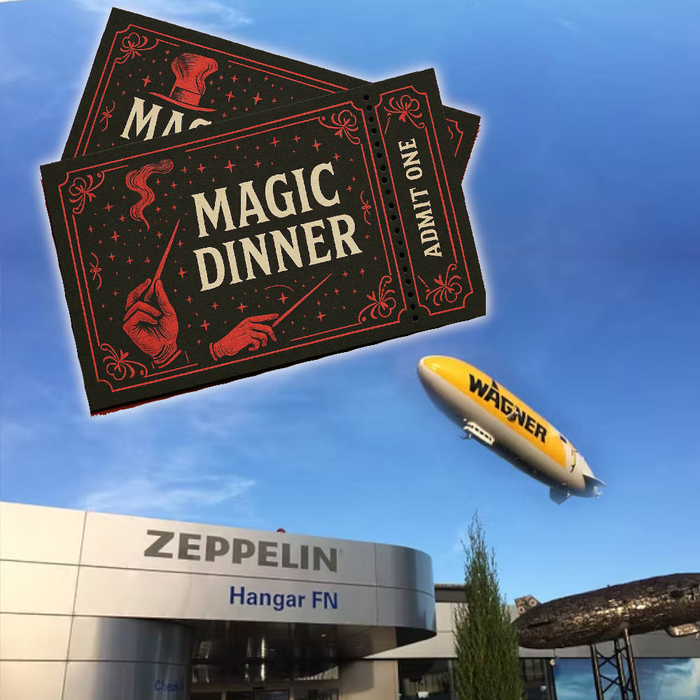 Ticket - Magic Dinner im Zeppelin Hangar | Friedrichshafen