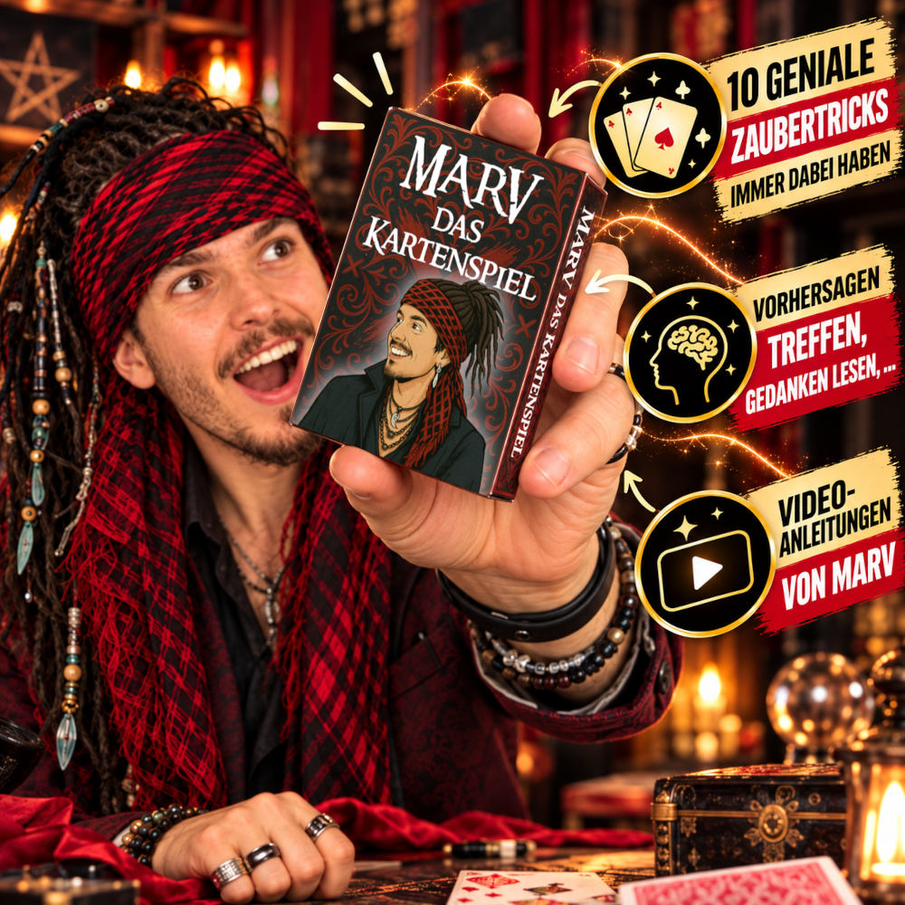MARV das Kartenspiel mit 10 Zaubertricks und Video-Anleitungen